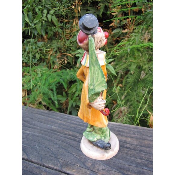 VTG Fontinini Italian Circus Clown Figurine Smiling Made in Italy Plastic 7.5" - Picture 13 of 15